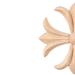 Drveni rezbariji u obliku cvijeta ljiljana, uzorak francuskog ljiljana