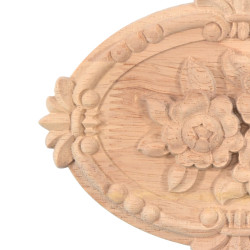 Drvena rezbarija, ukrasna drvena ploča s uzorkom drvenog ljiljana