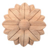 Wooden rosettes of exotic wood in multiple selectable sizes