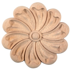Wooden rosettes of exotic wood