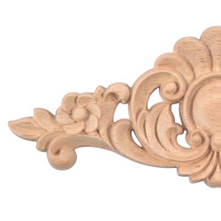 Wood carved ornament for bed headboards
