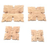 Onlays feitos de madeira de borracha em vários tamanhos