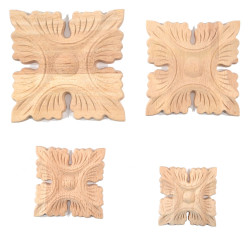 Furniture moulding with acanthus leaf patterns in different sizes.