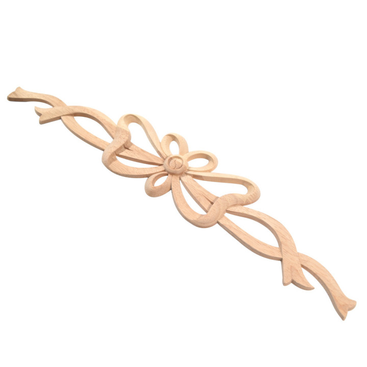 Arco com fitas art deco apliques de madeira