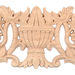 Drvena rezbarija s biljnim motivima, rezbarena biljna ornamentika
