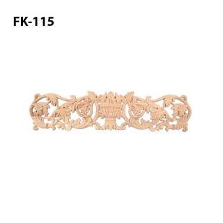 Wooden carvings with plant motifs, carved plant ornamentation