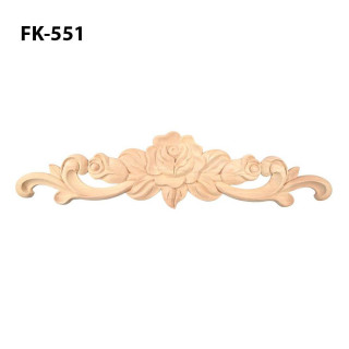 Wooden carved flowers for decorating furniture