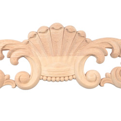 Carved wood panels decorating furniture