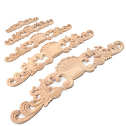 Carved wood ornaments available in multiple sizes