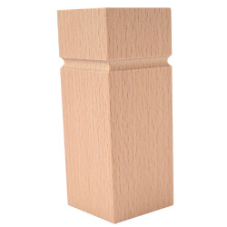 Træben til møbler, 100 mm høje, firkantede ben til møbler