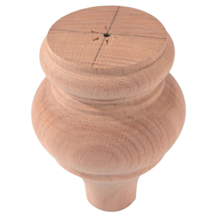 Möbelben av trä, 100 mm högt