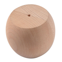 Træben til møbler, 80 mm høje, drejet bøg