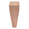 Square wooden furniture leg, 250mm tall