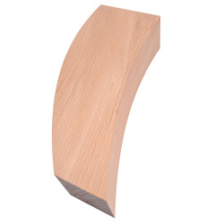 Dřevěné nábytkové nohy, výška 200 mm, buk, zakřivené