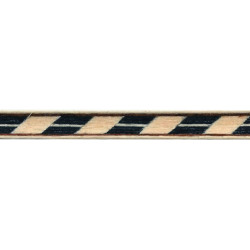 Marquetry mønstre med svarte og brune striper