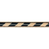 Marquetry-mønstre med sorte og brune striber