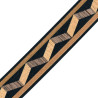 Wood inlays are made from different types of wood