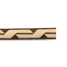 Wood marquetry with braided pattern