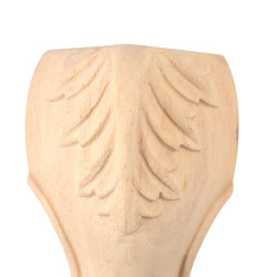 Holz Möbelfüße aus Buche, mit Akanthus Blatt für antiken Design