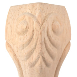 Noge za kavče z izrezljanim vzorcem akantovih listov
