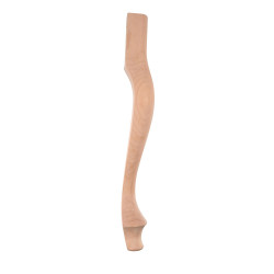 Kabriole kājas, koka kāja galdam, 46 cm