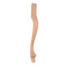 Kabriolne noge, lesena noga za mizo, 46 cm