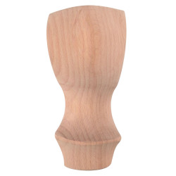 Gamba di legno per mobili, gambe Queen Anne, altezza 15 cm