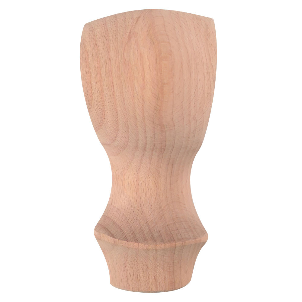 Pata de mueble de madera, patas Reina Ana, 15 cm de altura