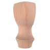Perna de mobiliário de madeira, pernas Queen Anne, 15cm de altura