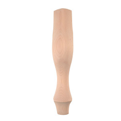 Μπαρόκ ξύλινο πόδι για τραπέζι, ύψους 35cm