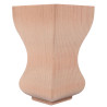 Fa bútorláb klasszikus forma modern ívelt vonalakkal.