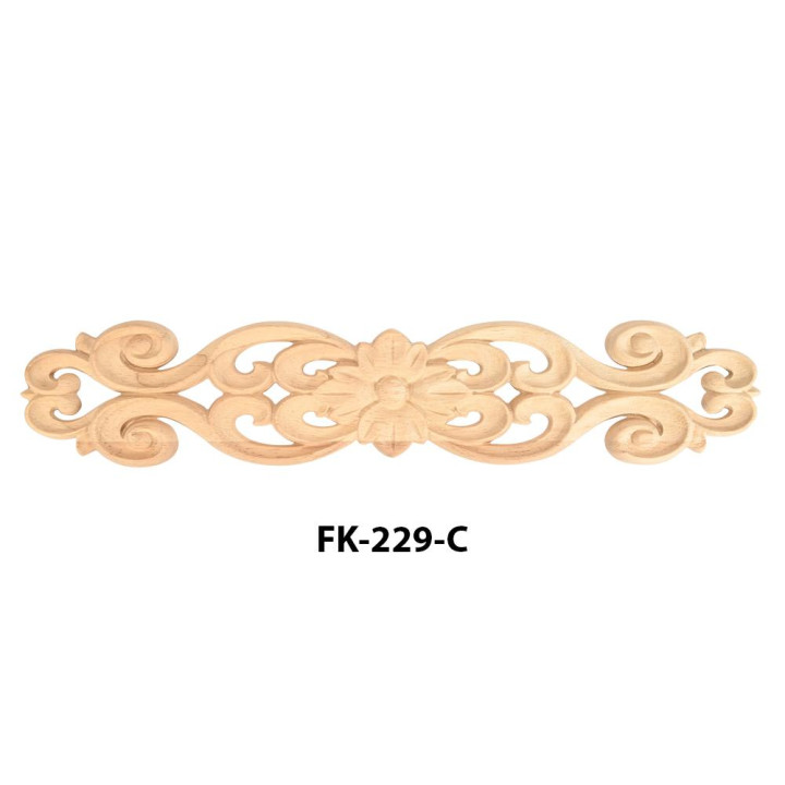 Eleganza e natura: scultura in legno con decorazione floreale