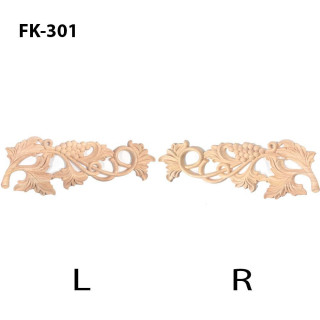 Štuková výzdoba hroznový strapec, ľavý a pravý dizajn