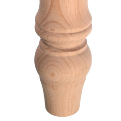 Lesena pohištvena noga, obrnjena lesena noga, več velikosti in vrst lesa