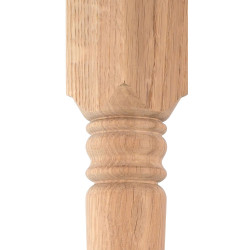 Lesene noge za pohištvo, obročasto obrnjene lesene noge