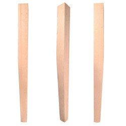 Bordsben av trä, fyrkantigt koniskt barben, 73cm
