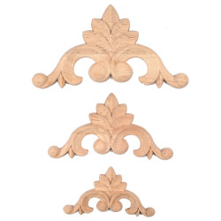 Decorative mouldings for furniture, corner ornaments with fantasy pattern