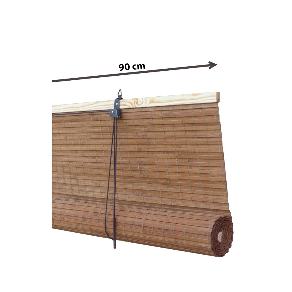 Vorgefertigtes Bambus Rollo FR-BC30-90-1g ist aus Material BC30, mit 90 cm Breite und 1g Mechanik