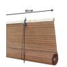 Bamboo roller shades for window or door awning 90 cm wide.