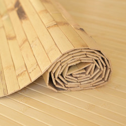 Hnědožlutý bambusový obklad na stěnu