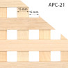Dimensiones del panel enrejado de madera
