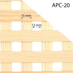 Rozmery dreveného mriežkového panelu