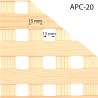 Dimensioni del pannello a traliccio in legno