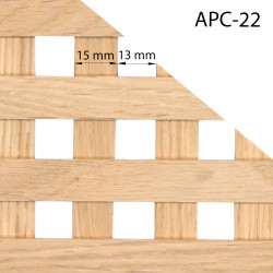Rozměry dřevěného mřížového panelu