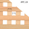 Размери на дървен панел с решетка