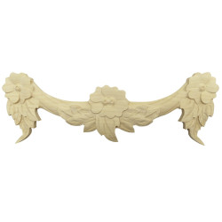 Decorative carved wood with floral motif