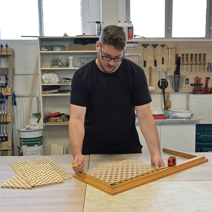 Holzgitterpaneel für Heizkörperabdeckung und Projekte