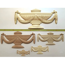 Decorative wood trim moulding with carved lambs tongue pattern repairing antique furniture