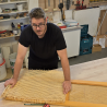 Make a rattan radiator covers from rattan cane webbing.
