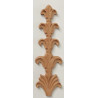 Senkrechte Zierornamente aus Holz mit Blumenmotive zur Dekoration von Schränken, Türen, Möbelstücken